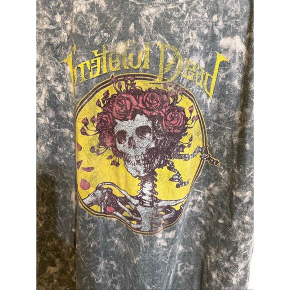 Grateful Dead Men's Bertha Skeleton Lady Short Sleeve Graphic Tee Gray Medium - Picture 1 of 7